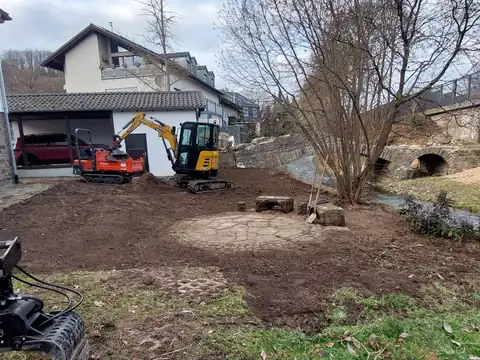 Fläche nach dem Aushub